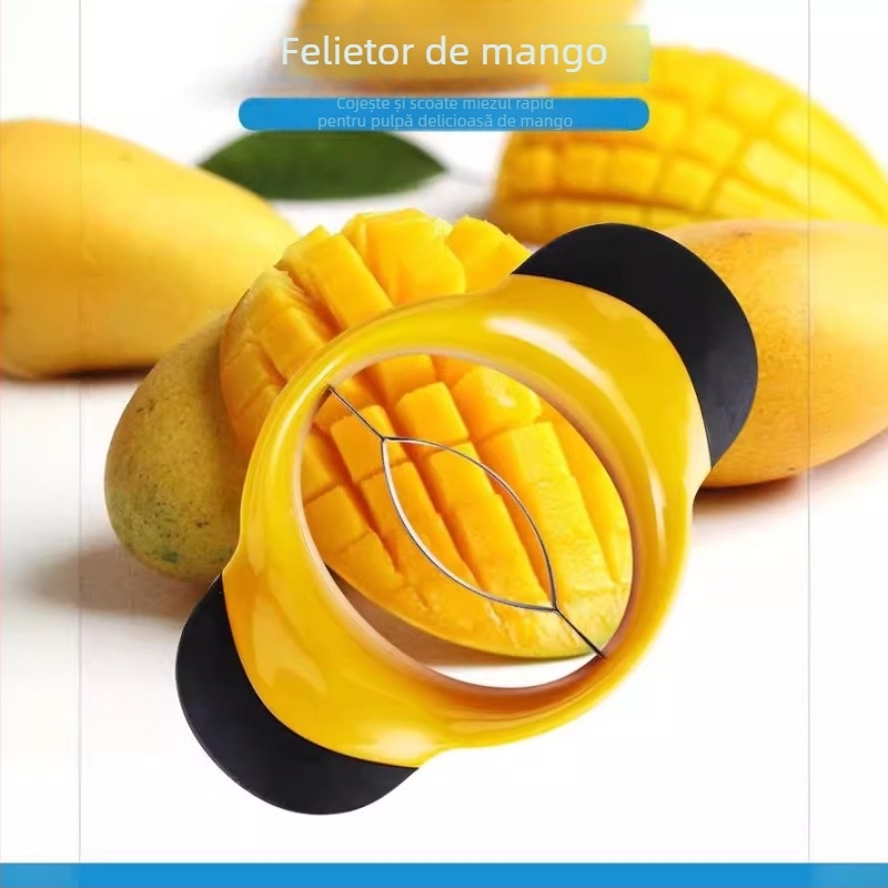 Despicător de mango din oțel inoxidabil multifuncțional pentru tăierea fructelor, instrument de despicare a merelor, gadgeturi de bucătărie