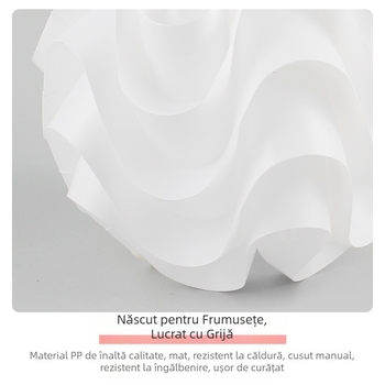 Lampă de podea cu bilă Pp Wave, cafenea, restaurant, candelabru rotund creativ simplu, abajur pentru dormitor, lampă de podea cu coajă, en-gros