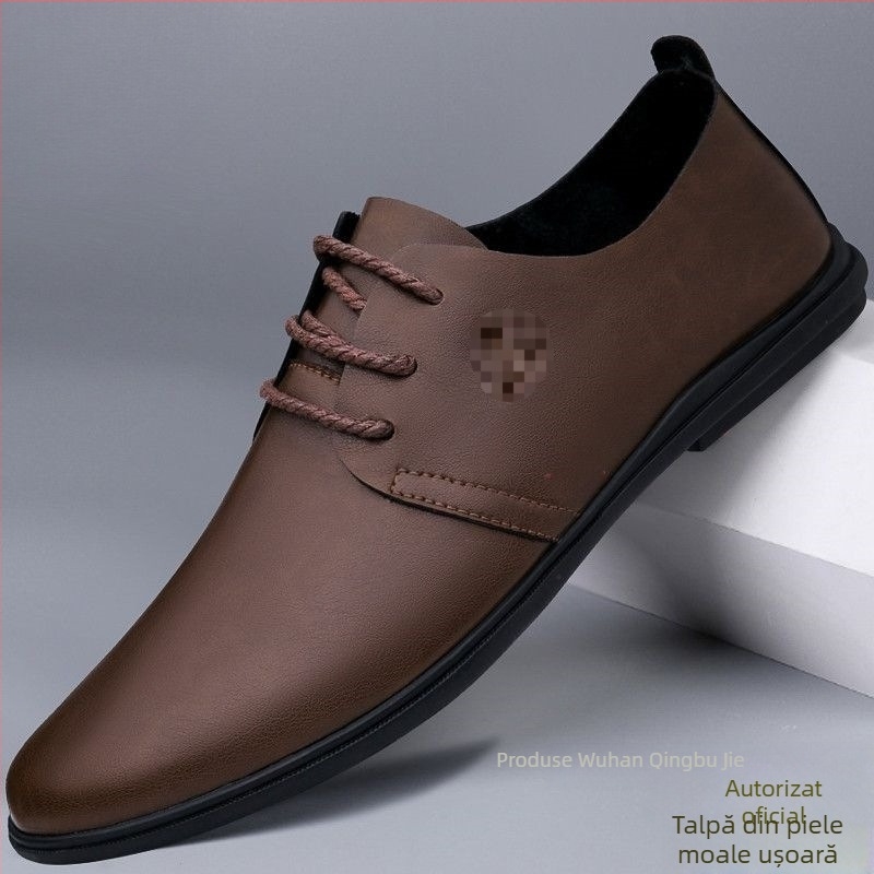 Pantofi de damă autentici din piele, stil nou, piele naturală, casual, antiderapantă, talpă moale, pantofi de conducere, tendință la modă, stil coreean, pantofi din piele
