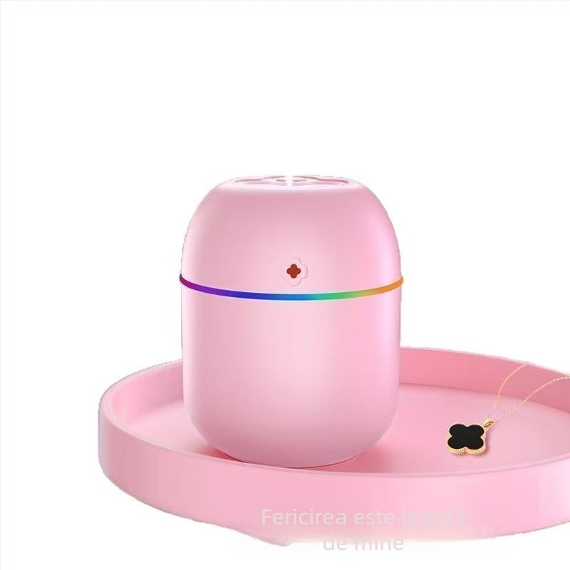 Umidificator de aer mic mini volum mare de ceață dormitor cadou de ziua de naștere umidificator cu picătură de apă pentru femei aparat de aromaterapie utilizare pe noptieră