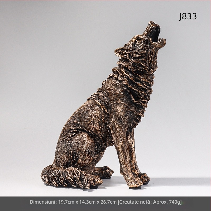 Stil european acasă rășină simulare Roaring rășină ornamente living room birou exterior grădină peisaj decor artizanat
