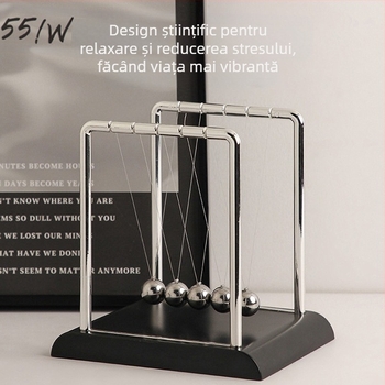 Pendul Newton cu bilă, mișcare perpetuă, instrument de levitație magnetică, mici ornamente, acasă, studiu, birou, desktop, artizanat decorativ creativ