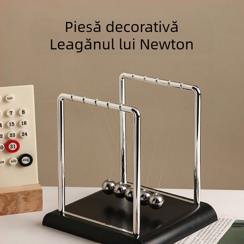 Pendul Newton cu bilă, mișcare perpetuă, instrument de levitație magnetică, mici ornamente, acasă, studiu, birou, desktop, artizanat decorativ creativ