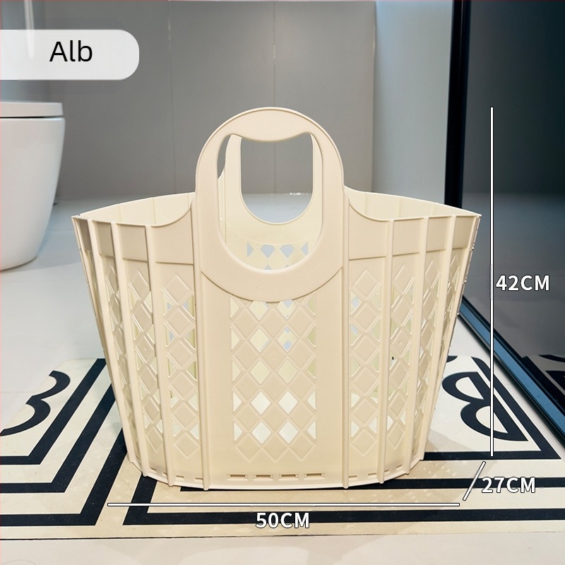 Coș pliabil pentru haine murdare, coș de depozitare din plastic pentru haine murdare de uz casnic, capacitate mare, coș gol pentru haine murdare, coș de baie în stil japonez