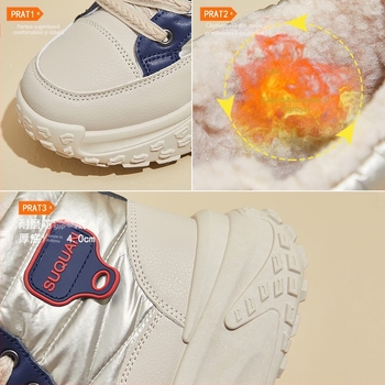 Pantofi Torre de iarnă 2024, cu căptușeală din fleece, stil coreean, stil nou, pentru studente, talpă groasă, creștere în înălțime, timp liber, cald, K6719