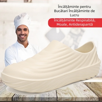Pantofi de bucătar profesioniști, antiderapanți, impermeabili, rezistenți la ulei, negri, rezistenți la uzură, pentru bucătărie, hotel, restaurant, chelner special
