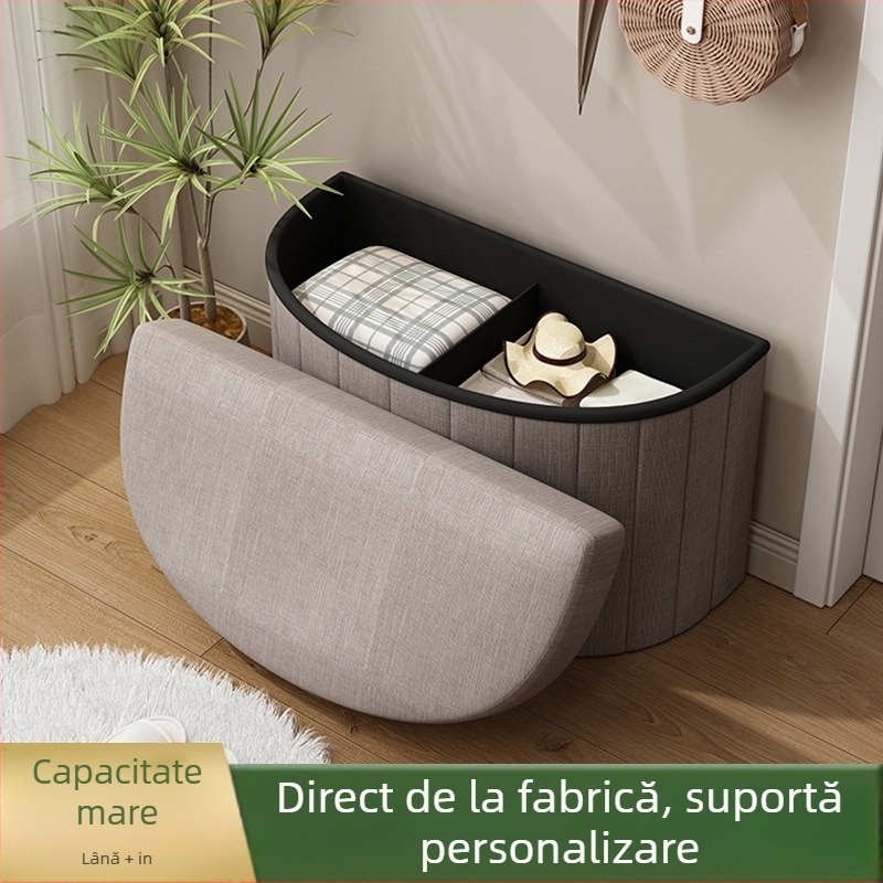 Scaun de depozitare pentru uz casnic, Scaun de depozitare pentru dulap, Canapea mică pentru cameră de probă, Scaun pentru schimbat pantofi, Scaun pentru intrare, Articole de uz casnic transfrontaliere
