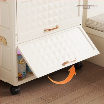 Sufragerie Jucărie Gustare Raft de depozitare pe podea Dormitor Dulap de depozitare îngroșat Cadru simplu de depozitare cu roți Dulap de depozitare combinat