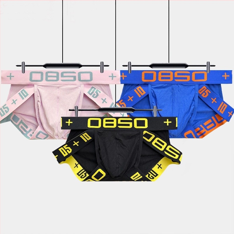 [Figură neagră] lenjerie intimă sexy pentru bărbați, curea înaltă, din bumbac, sport, cu șold convex, tip U