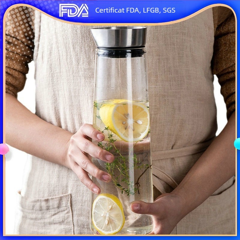 Fierbător danez cu borosilicat ridicat, fierbător din sticlă de uz casnic, fierbător de mare capacitate, fierbător rece, costum de ceainic, ibric de suc