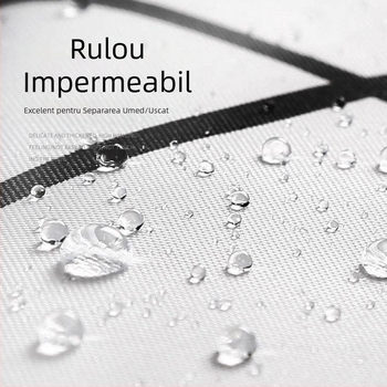 Perdea de duș pentru baie, set de material impermeabil, perdea pentru ușă de baie, perdea îngroșată antimucegai, perdea agățată, perdea despărțitoare pentru baie fără găurire