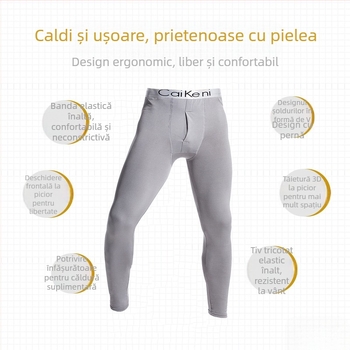 Colanți strâmți pentru bărbați, pantaloni de iarnă călduroși, căptușiți cu fleece, subțiri din bumbac