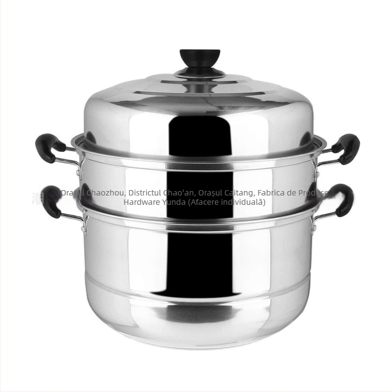 Steamer multi-strat Steamer multifuncțional all-in-one pot de mare capacitate din oțel inoxidabil Steamer cu colivie Steamer cu inducție