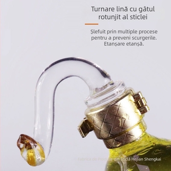 Sticlă de vin leu, sticlă borosilicată de înaltă calitate, formă de animal creativ leu, sticlă de vin, capacitate 750 ml, vin artificial suflat