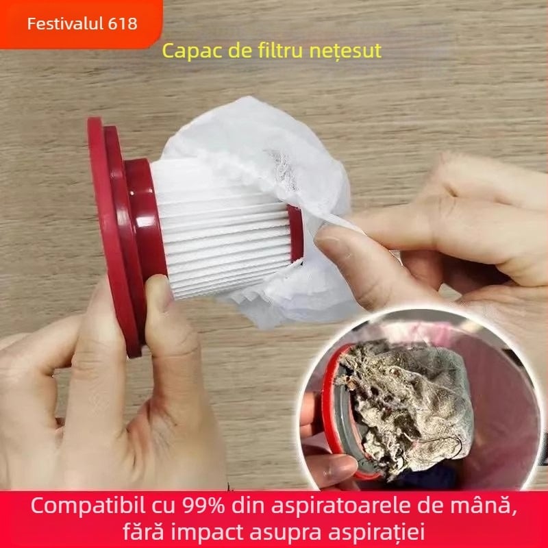 Aspirator de unică folosință element filtrant filtru nețesut sac de vid rezistent la praf respirabil elastic de uz casnic universal plasă capac