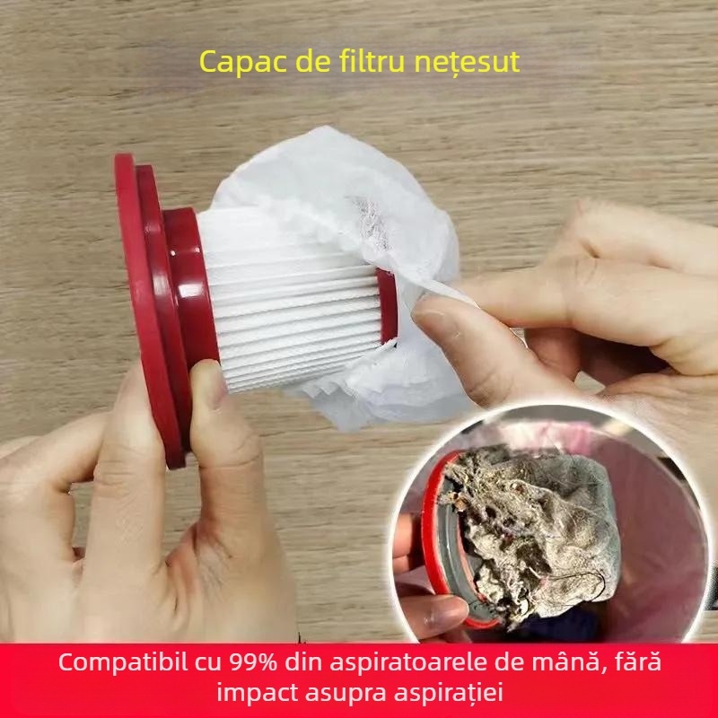 Aspirator de unică folosință element filtrant filtru nețesut sac de vid rezistent la praf respirabil elastic de uz casnic universal plasă capac