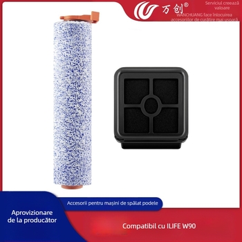 Wanchuang este potrivit pentru accesoriile mașinii de spălat ILIFE W90, peria cu rolă, elementul filtrant, consumabilele filtrului în stoc hepa