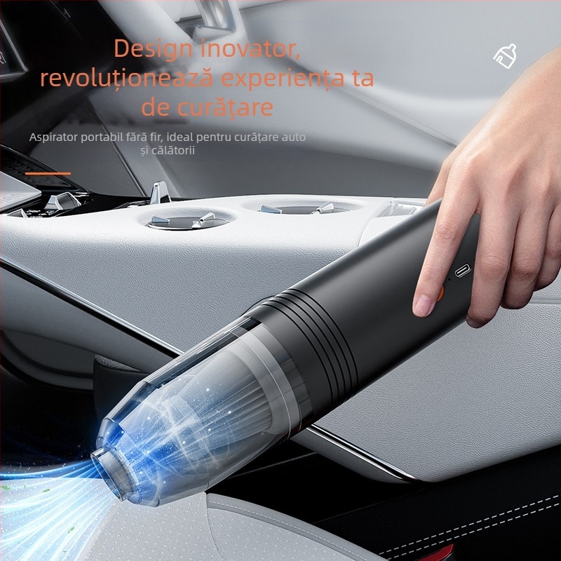 Aspirator auto multifuncțional transfrontalier direct din fabrică, cu încărcare wireless, aspirator portabil auto de uz casnic