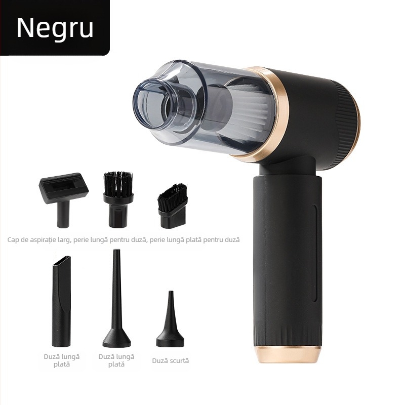 Aspirator auto transfrontalier, aspirare și suflare cu dublă utilizare, mini aspirator auto portabil mic cu putere mare de aspirare