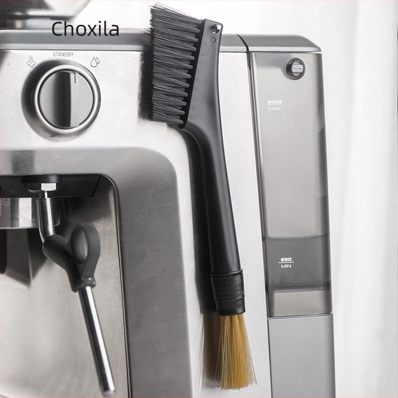 Perie de curățare a mașinii de măcinat boabe de cafea perie dublă perie de bar pentru cafenea perie de nailon aparat de cafea