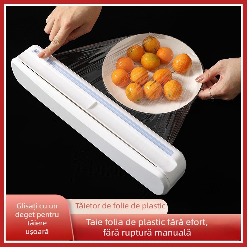 Ventuză folie plastică tăietor folie plastic bucătărie etanșare de unică folosință ambalare reglabilă ventuză cutie de tăiere