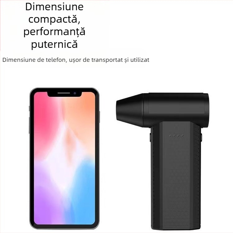 Uscător de păr violent cu turbină transfrontalieră nouă, 130k RPM, de mare viteză, fără perii, portabil, super puternic, cu vânt, pentru exterior