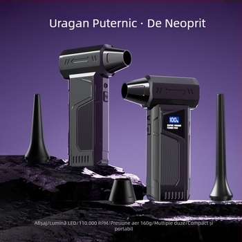Iulie 2025 Nou ventilator turbo violent, ventilator violent, suflantă de praf, aspirator portabil auto