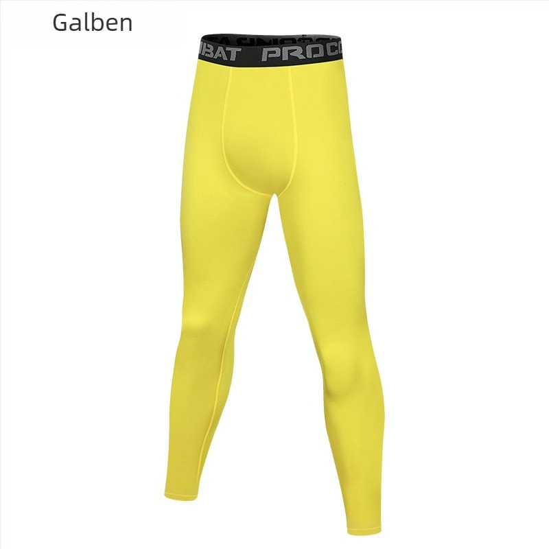 Pantaloni strâmți pentru bărbați, pantaloni de alergare cu nouă colanți de baschet, pantaloni elastici cu uscare rapidă, îmbrăcăminte sport, pantaloni de fitness, en-gros