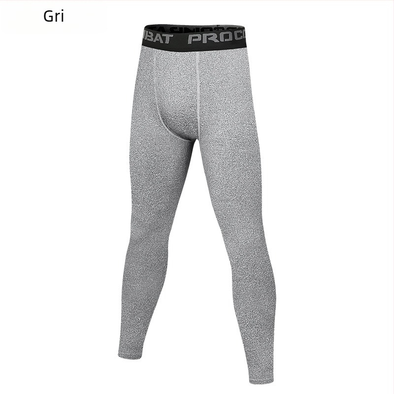 Pantaloni strâmți pentru bărbați, pantaloni de alergare cu nouă colanți de baschet, pantaloni elastici cu uscare rapidă, îmbrăcăminte sport, pantaloni de fitness, en-gros