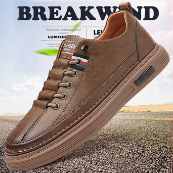 Mocasini din piele de vacă de primăvară și toamnă pentru bărbați, pantofi casual de conducere, talpă moale, la modă, slip-on, versatile, en-gros