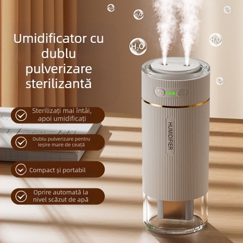 Umidificator nou interior dormitor mașină umidificare mic hidratant spray dublu spray simplu USB silențios atmosferă lumină