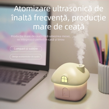 Mini umidificator desktop mic USB mut ceață puternică umidificator de uz casnic dormitor lumină colorată cadou en-gros
