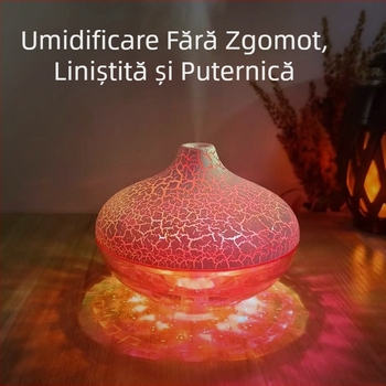 Umidificator cu bilă de cristal pentru desktop nou, atmosferă colorată, lumină Marquee, spray silențios pentru acasă, model fierbinte transfrontalier