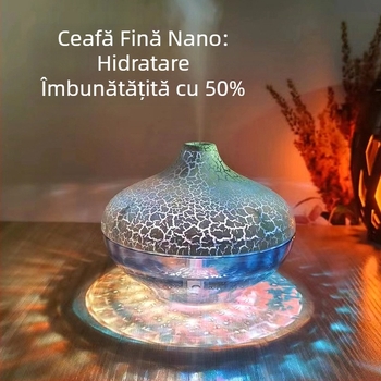 Umidificator cu bilă de cristal pentru desktop nou, atmosferă colorată, lumină Marquee, spray silențios pentru acasă, model fierbinte transfrontalier