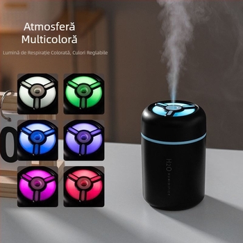 Umidificator auto colorat Xd90 Mars Cannon, mic, silențios, volum mare de ceață, lumină ambientală colorată, aer condiționat acasă, cameră