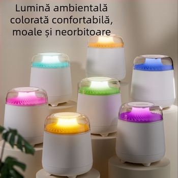 Umidificator simulare vulcan lampă de atmosferă colorată 2,5 L capacitate mare spray mare dublu spray umidificator acasă umidificator