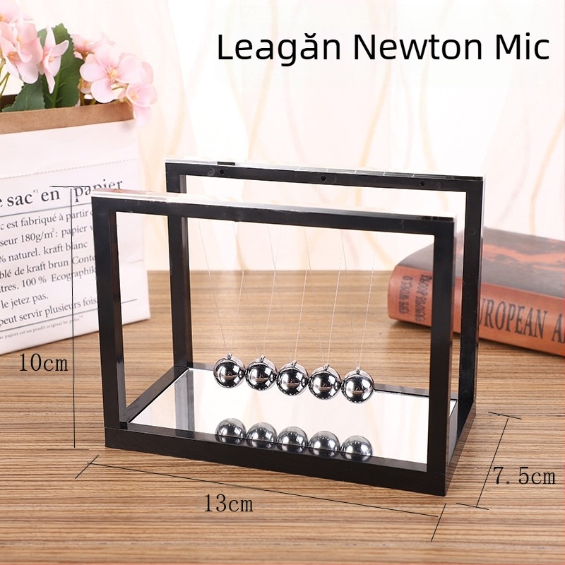 Ornamente creative oglindă din sticlă pendulul lui Newton minge de biliard fizică lege impact echilibru minge profesorului ziua elevului cadou