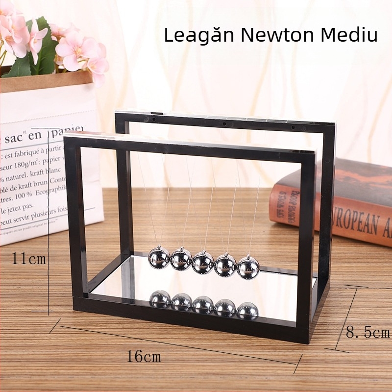 Ornamente creative oglindă din sticlă pendulul lui Newton minge de biliard fizică lege impact echilibru minge profesorului ziua elevului cadou