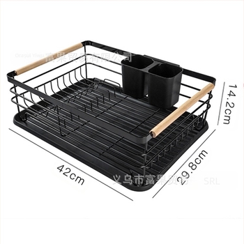 Raft de scurgere a vaselor de bucătărie, pentru depozitarea unui singur strat, vase și bețișoare, raft de finisare a vaselor, raft de depozitare pentru blat, tacâmuri