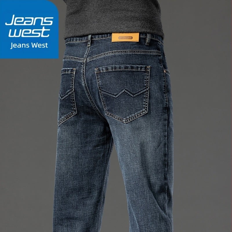 Jeans bărbați denim pantaloni scurți de iarnă, stil business, stil casual, stil stretch, stil de toamnă și iarnă