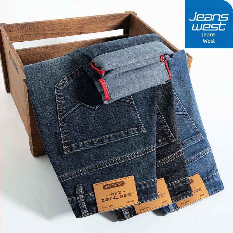 Jeans bărbați denim pantaloni scurți de iarnă, stil business, stil casual, stil stretch, stil de toamnă și iarnă