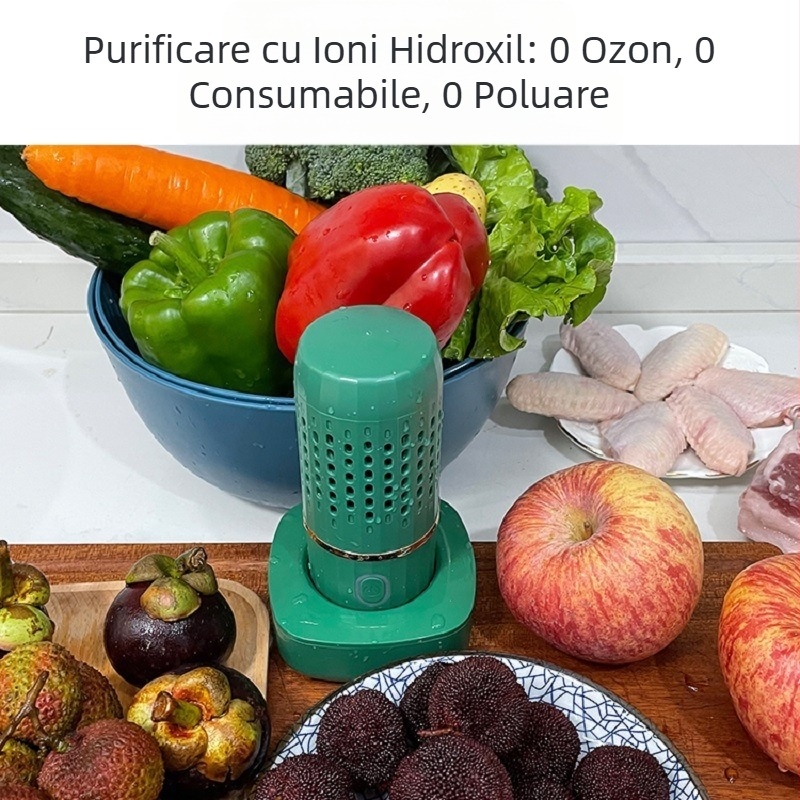 Nou purificator inteligent de fructe și legume, mașină de dezinfectare a fructelor și legumelor, capsulă portabilă de uz casnic, fructe, carne, legume, fructe