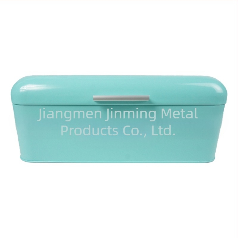 Cutie de pâine cu capac plat, mare, din metal fierbinte, sursă transfrontalieră Amazon, cutie de depozitare pentru bucătărie europeană, fabrica Jiangmen
