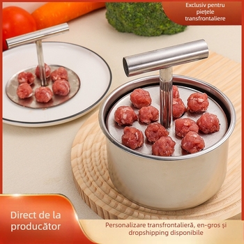 Nou de uz casnic din oțel inoxidabil presare chiftele Maker bucătărie presare manuală mucegai multifuncțional pentru creveți mucegai glisant