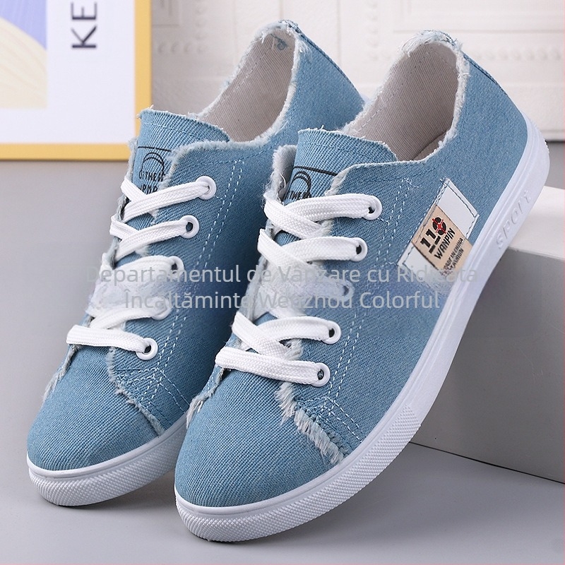 Livrare dintr-o singură piesă, pantofi noi din pânză pentru studente, pantofi casual ușori și confortabili, pantofi din pânză în carouri, pantofi vechi din pânză Beijing, pantofi de damă