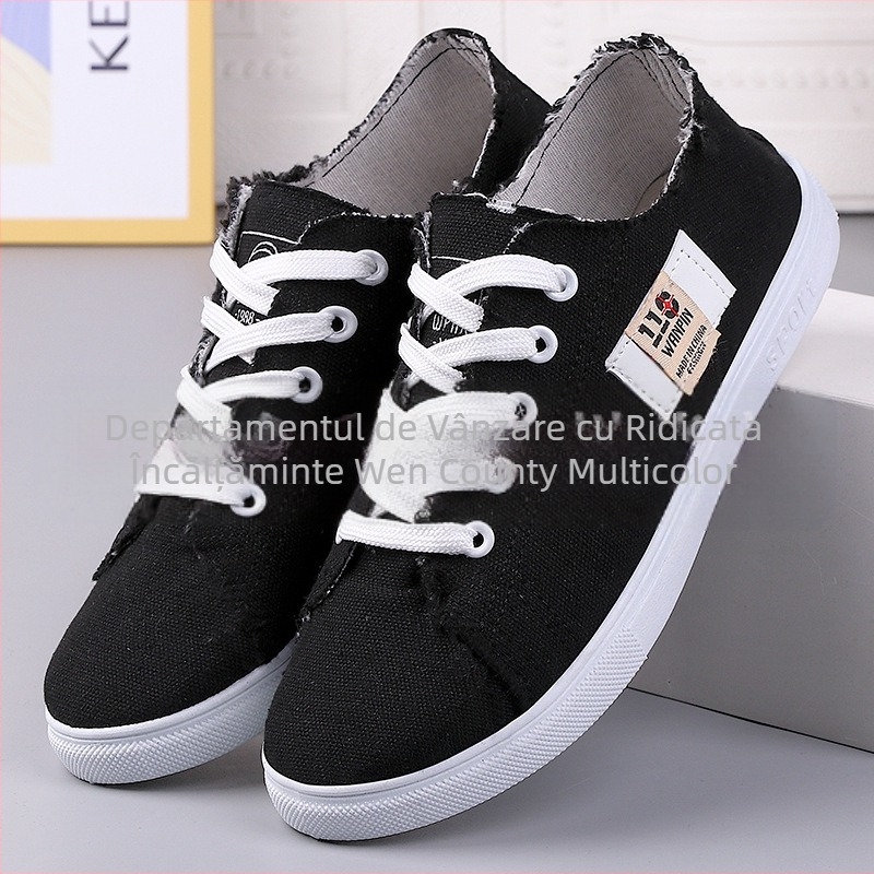 Livrare dintr-o singură piesă, pantofi noi din pânză pentru studente, pantofi casual ușori și confortabili, pantofi din pânză în carouri, pantofi vechi din pânză Beijing, pantofi de damă