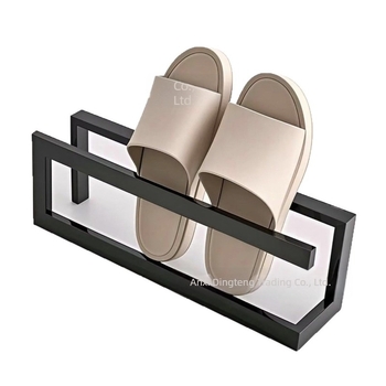 Suport pentru papuci de baie, suport pentru toaletă, simplu, cu papuci, suport pentru pantofi, depozitare pe perete, montat pe perete, agățat, fără cuie