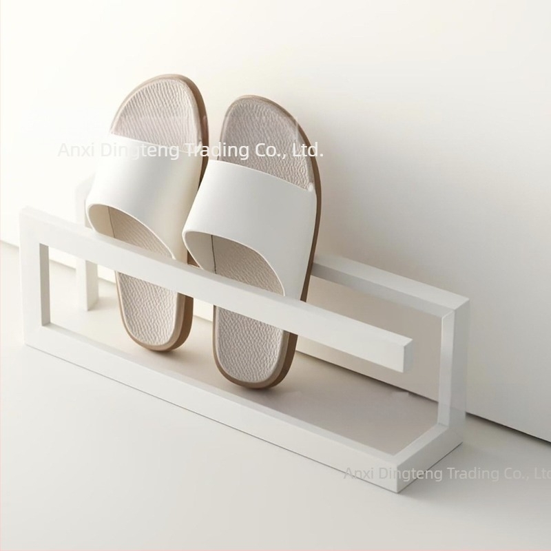 Suport pentru papuci de baie, suport pentru toaletă, simplu, cu papuci, suport pentru pantofi, depozitare pe perete, montat pe perete, agățat, fără cuie