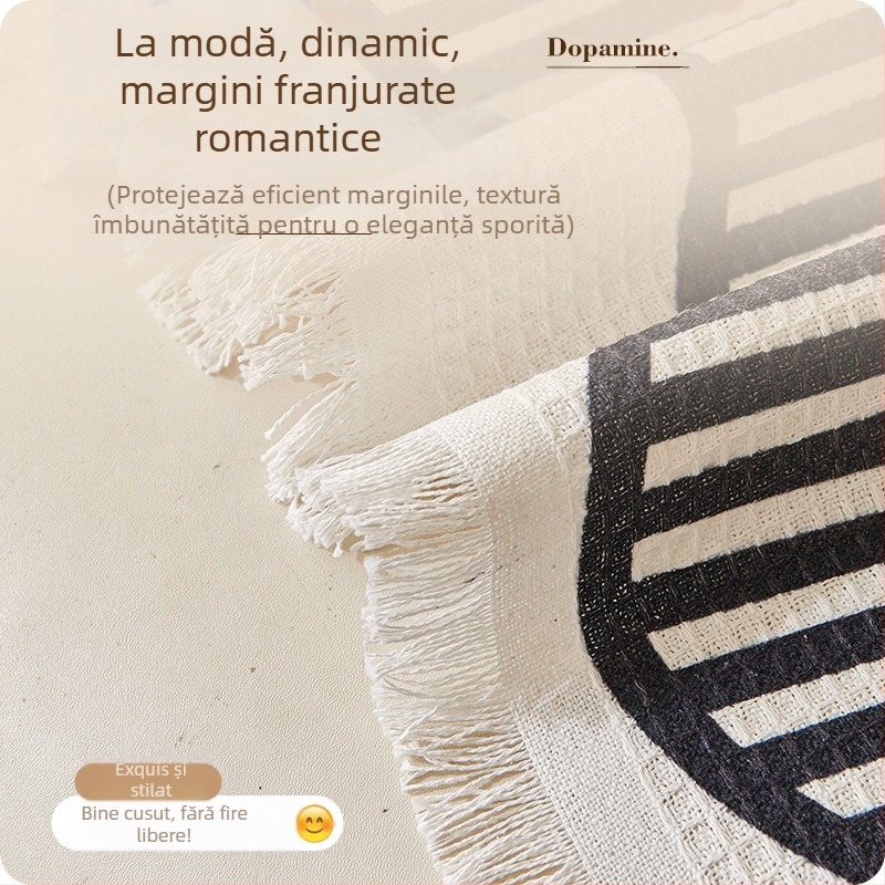 Husă de canapea Advanced Sense Four Seasons, universală, pentru canapea, din pânză, pentru toamnă și iarnă, anti-zgârieturi de pisici, pernă de canapea dintr-o singură bucată