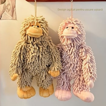 Drăguț tridimensional Chenille Doll Handball bucătărie baie super absorbant batistă agățat prosop prosop prosop